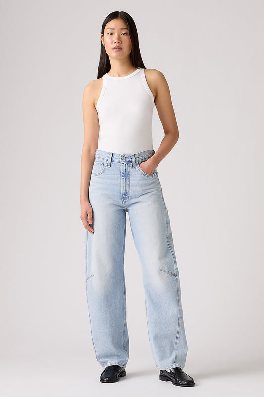 Cinch Barrel Jeans Abraided Art Blue