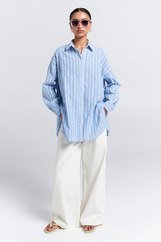 Oversized Walker Shirt Blue