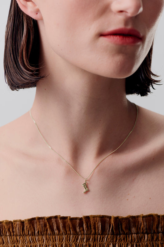 Gumboot Necklace Gold