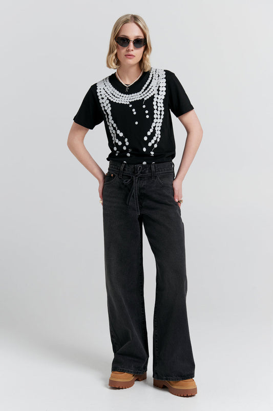 XL Straight Jeans Influential Lady Black