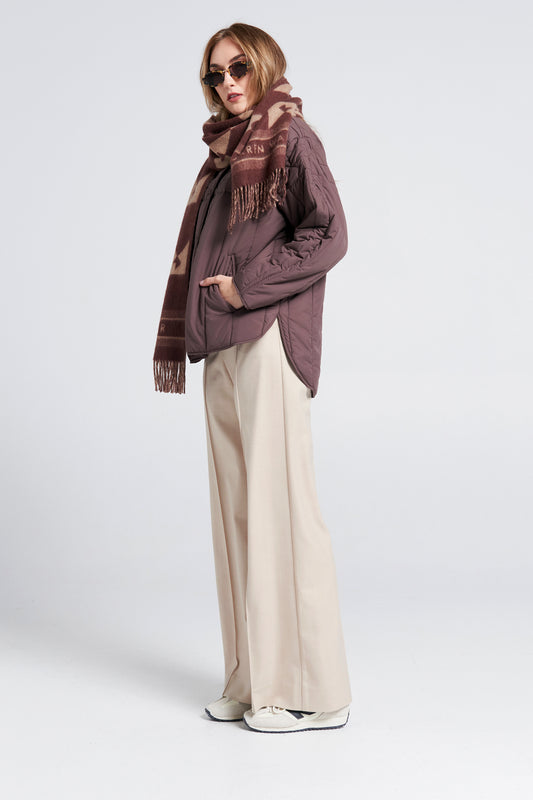 Quilted Voyager Jacket Mahogany